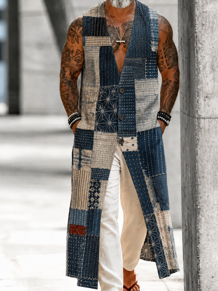 Men's Casual Vacation Sleeveless Button Shirt